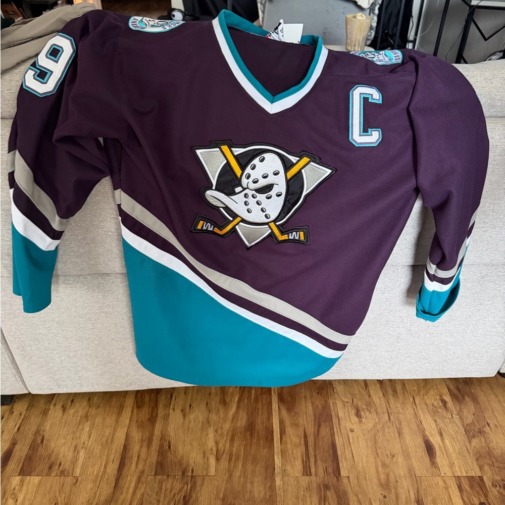 CCM Men's Hockey Jersey in Purple and Teal